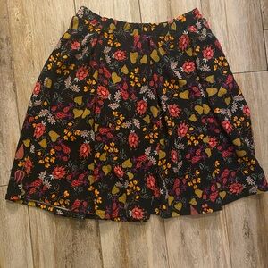 LuLaRoe Madison Skirt, Floral Print, Size Large